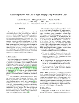 Enhancing Passive Non-Line-of-Sight Imaging Using Polarization Cues