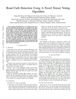 Road Curb Detection Using A Novel Tensor Voting Algorithm