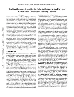 Intelligent Resource Scheduling for Co-located Latency-critical
  Services: A Multi-Model Collaborative Learning Approach