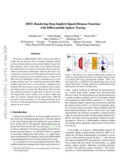 DIST: Rendering Deep Implicit Signed Distance Function with
  Differentiable Sphere Tracing