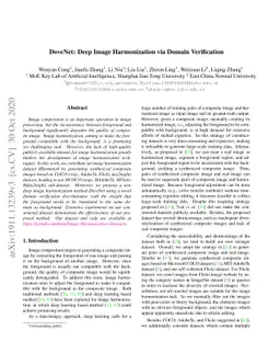 DoveNet: Deep Image Harmonization via Domain Verification