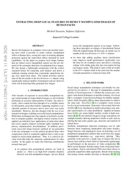Extracting deep local features to detect manipulated images of human
  faces