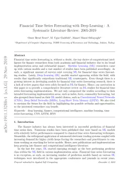 Financial Time Series Forecasting with Deep Learning : A Systematic
  Literature Review: 2005-2019