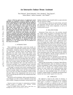 An Interactive Indoor Drone Assistant