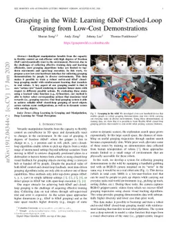 Grasping in the Wild:Learning 6DoF Closed-Loop Grasping from Low-Cost
  Demonstrations