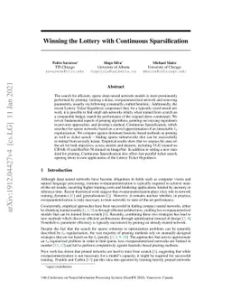 Winning the Lottery with Continuous Sparsification
