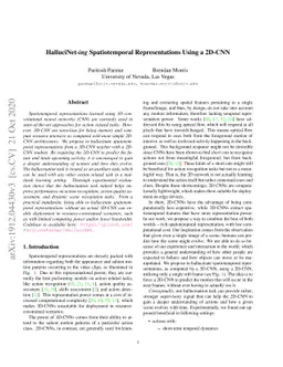 HalluciNet-ing Spatiotemporal Representations Using a 2D-CNN