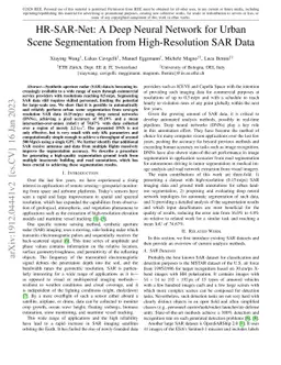 HR-SAR-Net: A Deep Neural Network for Urban Scene Segmentation from
  High-Resolution SAR Data