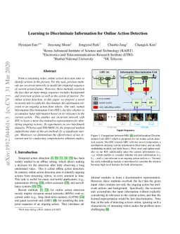 Learning to Discriminate Information for Online Action Detection
