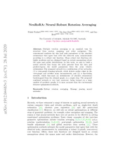 NeuRoRA: Neural Robust Rotation Averaging