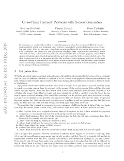 Cross-Chain Payment Protocols with Success Guarantees