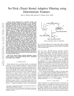 No-Trick (Treat) Kernel Adaptive Filtering using Deterministic Features
