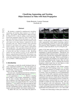 Classifying, Segmenting, and Tracking Object Instances in Video with
  Mask Propagation