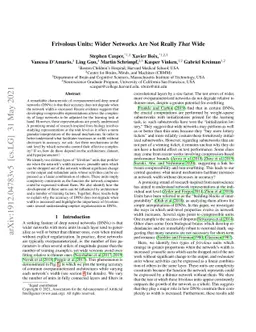 Frivolous Units: Wider Networks Are Not Really That Wide