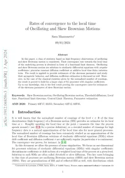 Rates of convergence to the local time of Oscillating and Skew Brownian
  Motions