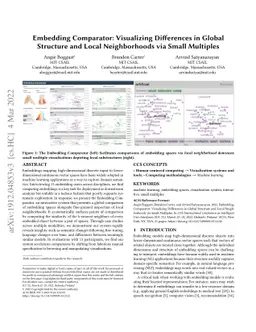 Embedding Comparator: Visualizing Differences in Global Structure and
  Local Neighborhoods via Small Multiples