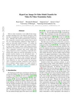 HyperCon: Image-To-Video Model Transfer for Video-To-Video Translation
  Tasks