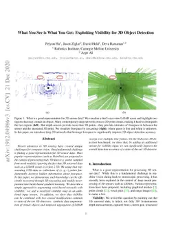 What You See is What You Get: Exploiting Visibility for 3D Object
  Detection