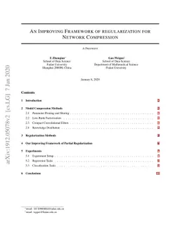 An Improving Framework of regularization for Network Compression