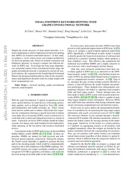 Small-footprint Keyword Spotting with Graph Convolutional Network