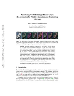 Vectorizing World Buildings: Planar Graph Reconstruction by Primitive
  Detection and Relationship Inference
