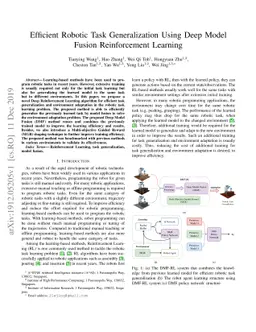 Efficient Robotic Task Generalization Using Deep Model Fusion
  Reinforcement Learning