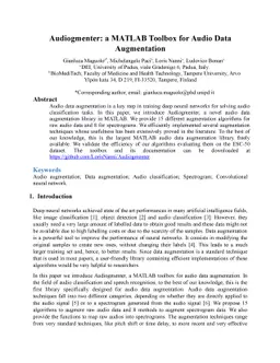 Audiogmenter: a MATLAB Toolbox for Audio Data Augmentation