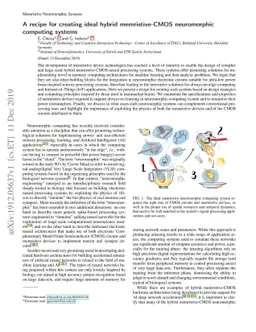 A recipe for creating ideal hybrid memristive-CMOS neuromorphic
  computing systems