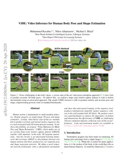 VIBE: Video Inference for Human Body Pose and Shape Estimation