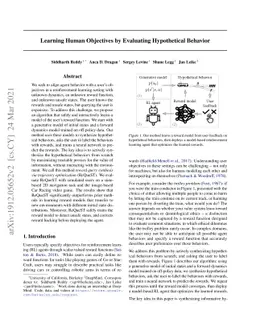 Learning Human Objectives by Evaluating Hypothetical Behavior