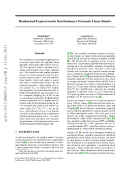 Randomized Exploration for Non-Stationary Stochastic Linear Bandits