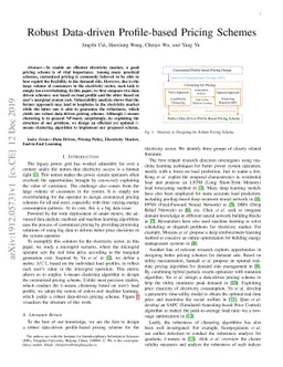 Robust Data-driven Profile-based Pricing Schemes
