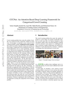 CCCNet: An Attention Based Deep Learning Framework for Categorized Crowd
  Counting