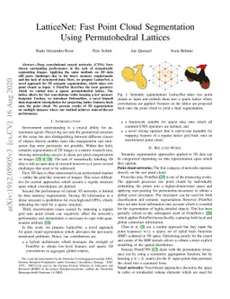 LatticeNet: Fast Point Cloud Segmentation Using Permutohedral Lattices