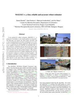 MAGSAC++, a fast, reliable and accurate robust estimator