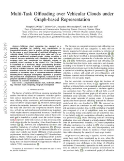 Multi-Task Offloading over Vehicular Clouds under Graph-based
  Representation