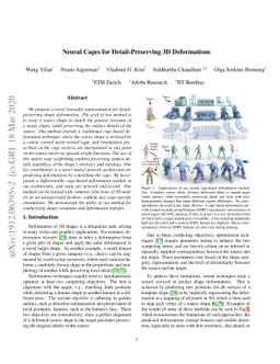 Neural Cages for Detail-Preserving 3D Deformations