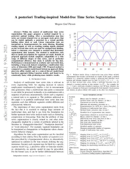 A posteriori Trading-inspired Model-free Time Series Segmentation