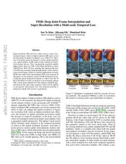 FISR: Deep Joint Frame Interpolation and Super-Resolution with a
  Multi-scale Temporal Loss
