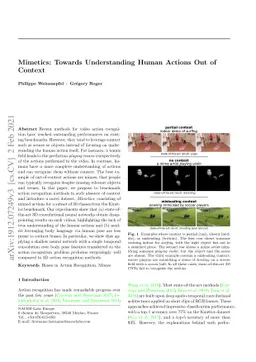 Mimetics: Towards Understanding Human Actions Out of Context