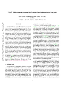 UNAS: Differentiable Architecture Search Meets Reinforcement Learning
