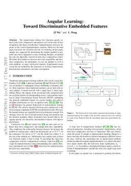 Angular Learning: Toward Discriminative Embedded Features