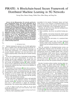 PIRATE: A Blockchain-based Secure Framework of Distributed Machine
  Learning in 5G Networks