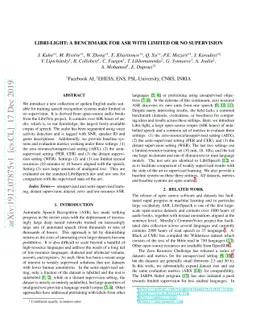 Libri-Light: A Benchmark for ASR with Limited or No Supervision