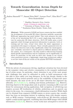 Towards Generalization Across Depth for Monocular 3D Object Detection