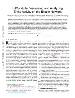 Visualizing and Analyzing Entity Activity on the Bitcoin Network
