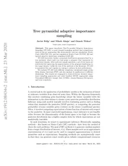 Tree pyramidal adaptive importance sampling