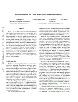 Relational Mimic for Visual Adversarial Imitation Learning