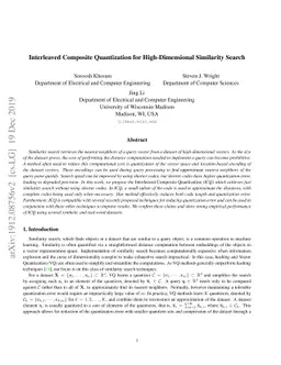 Interleaved Composite Quantization for High-Dimensional Similarity
  Search