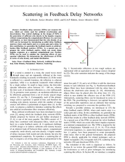 Scattering in Feedback Delay Networks